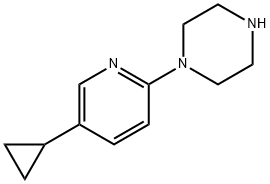 1-((5-cyclopropylpyridin-2-yl)Methyl)piperazine Structure