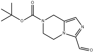 Imidazo[1,5-a]pyrazine-7(8H)-carboxylic acid, 3-formyl-5,6-dihydro-, 1,1-dimethylethyl ester Structure