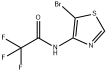 N-(5-브로모티아졸-4-일)-2,2,2-트리플루오로아세트아미드 구조식 이미지