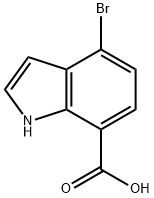 1H-Indole-7-carboxylic acid, 4-broMo- Structure