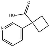 1-(Pyridin-3-yl)cyclobutane-1-carboxylic acid 구조식 이미지