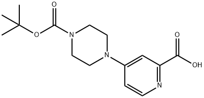 4-(4-(tert-butoxycarbonyl)piperazin-1-yl)picolinic acid 구조식 이미지