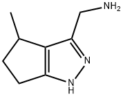 3-CyclopentapyrazoleMethanaMine, 1,4,5,6-tetrahydro-4-Methyl- Structure