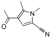 1H-Pyrrole-2-carbonitrile, 4-acetyl-1,5-dimethyl- (9CI) 구조식 이미지