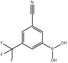 (3-Cyano-5-(trifluoroMethyl)phenyl)boronic acid Structure