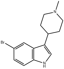 5-브로모-3-(1-메틸-4-피페리디닐)인돌 구조식 이미지