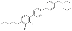 2,3-디플루오로-4"-헵틸-4-펜틸테르페닐 구조식 이미지
