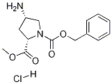 (2S,4S)-1-CBZ-4-aMino Pyrrolidine-2-carboxylic acid Methylester-HCl Structure