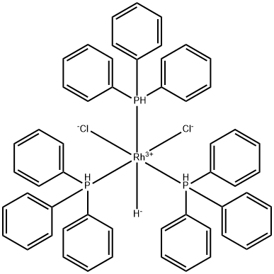 dichlorohydrotris(triphenylphosphine)rhodium Structure