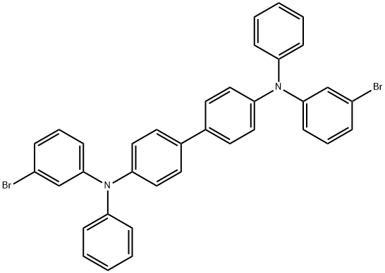 [1,1'-Biphenyl]-4,4'-diaMine, N4,N4'-bis(3-broMophenyl)-N4,N4'-diphenyl- Structure