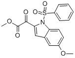 METHYL 5-METHOXY-ALPHA-OXO-1-(PHENYLSULFONYL)INDOLE-2-ACETATE Structure