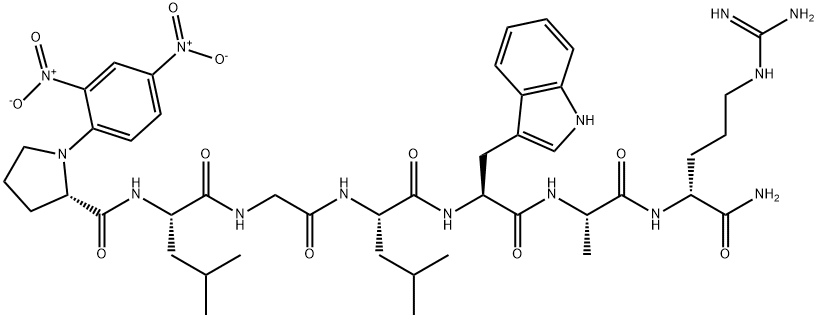 DNP-PRO-LEU-GLY-LEU-TRP-ALA-D-ARG-NH2 구조식 이미지