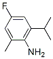 Benzenamine, 4-fluoro-2-methyl-6-(1-methylethyl)- (9CI) Structure