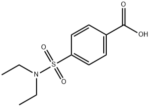 N,N-디에틸-4-술파모일벤조산 구조식 이미지