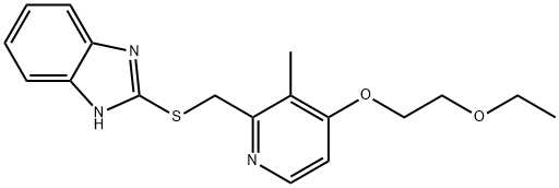 2-[(4-ETHOXYETHOXY-3-METHYL-2-PYRIDINYL)-METHYLTHIO]-BENZIMIDAZOLE Structure