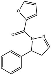 1-(2-Furylcarbonyl)-5-phenyl-2-pyrazoline Structure