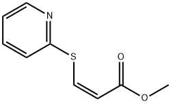 2-Propenoicacid,3-(2-pyridinylthio)-,methylester,(Z)-(9CI) Structure