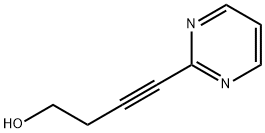 3-Butyn-1-ol, 4-(2-pyrimidinyl)- (9CI) Structure