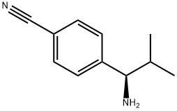 4-((1R)-1-AMINO-2-METHYLPROPYL)BENZENECARBONITRILE-HCl Structure