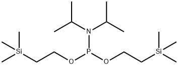 Bis(2-(trimethylsilyl)ethyl) diisopropylphosphoramidite 구조식 이미지