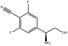 (S)-4-(1-aMino-2-hydroxyethyl)-2,6-difluorobenzonitrile Structure
