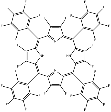 2,3,7,8,12,13,17,18-Octafluoro-5,10,15,20-tetrakis(pentafluorophenyl)porphyrin 구조식 이미지