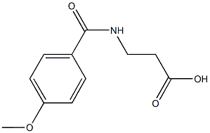 N-(4-Methoxybenzoyl)-beta-alanine Structure