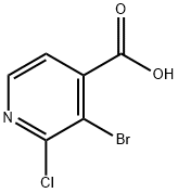 3-BroMo-2-chloropyridine-4-carboxylic acid Structure