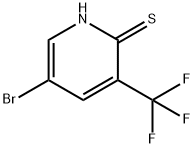 5-Bromo-2-mercapto-3-(trifluoromethyl)pyridine 구조식 이미지