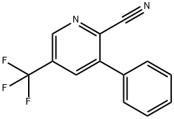 2-Cyano-3-phenyl-5-(trifluoromethyl)pyridine Structure