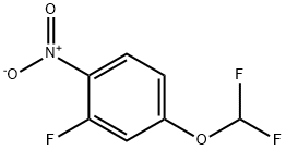 4-(Difluoromethoxy)-2-fluoro-1-nitro-benzene Structure