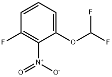 1-(Difluoromethoxy)-3-fluoro-2-nitro-benzene 구조식 이미지