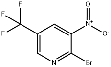 2-Bromo-3-nitro-5-(trifluoromethyl)pyridine Structure
