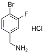 (4-broMo-3-fluorophenyl)MethanaMine hydrochloride 구조식 이미지