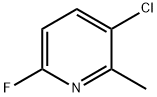 3-CHLORO-6-FLUORO-2-METHYLPYRIDINE Structure