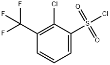 2-Chloro-3-(trifluoromethyl)benzenesulphonylchloride 구조식 이미지