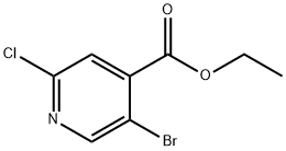 에틸5-브로모-2-클로로이소니코티네이트 구조식 이미지