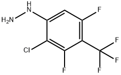 2-CHLORO-3,5-DIFLUORO-4-(TRIFLUOROMETHYL)PHENYL HYDRAZINE Structure