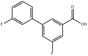 3-(3-플루오로페닐)-5-플루오로벤조산 구조식 이미지