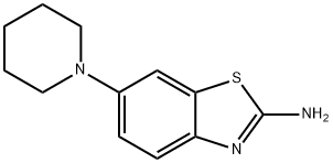 2-BENZOTHIAZOLAMINE, 6-(1-PIPERIDINYL)- Structure