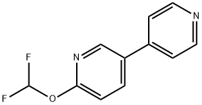 6-(difluoroMethoxy)-3,4'-bipyridine Structure