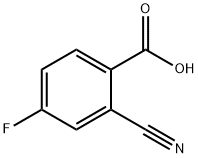 2-Cyano-4-fluorobenzoic acid Structure