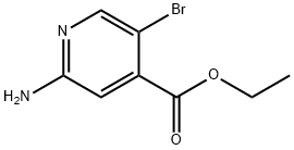 2-Amino-5-bromo-4-pyridinecarboxylic acid ethyl ester Structure