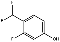 Phenol, 4-(difluoromethyl)-3-fluoro- Structure