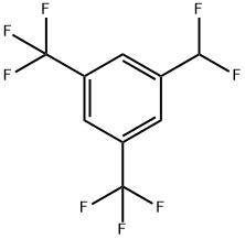1-(Difluoromethyl)-3,5-bis(trifluoromethyl)benzene 구조식 이미지