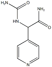 2-[(Aminocarbonyl)amino]-2-pyridin-4-ylacetamide 구조식 이미지