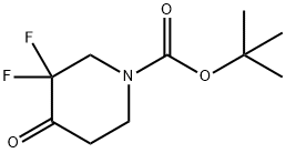 tert-butyl 3,3-difluoro-4-oxopiperidine-1-carboxylate 구조식 이미지