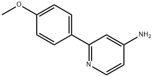 2-(4-메톡시페닐)피리딘-4-aMine 구조식 이미지