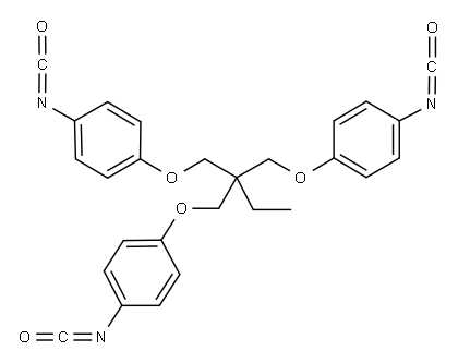 1,1,1-TRIS-(4-ISOCYANATOPHENOXYMETHYL)-PROPANE 구조식 이미지