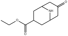 Ethyl 3-oxo-9-azabicyclo-[3.3.1]nonane-7-carboxylate 구조식 이미지